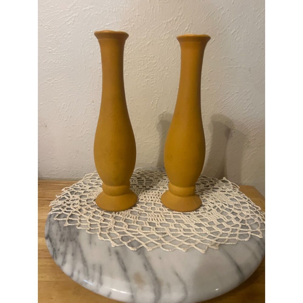 Yellow Flared Ceramic Vases